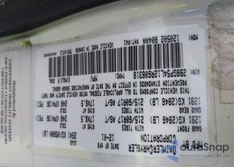 2002 Dodge Grand Caravan Es z USA, uszkodzony, nr VIN 2B8GP54L12R608318